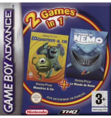 Game boy Advance Monstre Et Compagnie + Nemo Loose