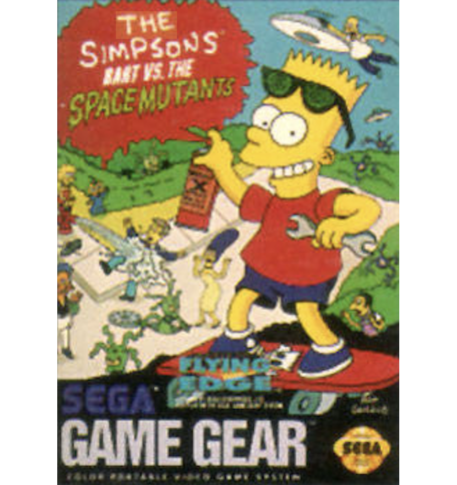 Game Gear The Simpsons Bart Vs The Space Mutants Avec Notice Loose