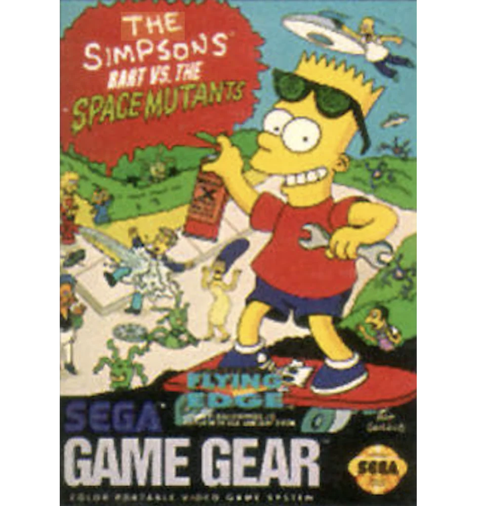 Game Gear The Simpsons Bart Vs The Space Mutants Avec Notice Loose