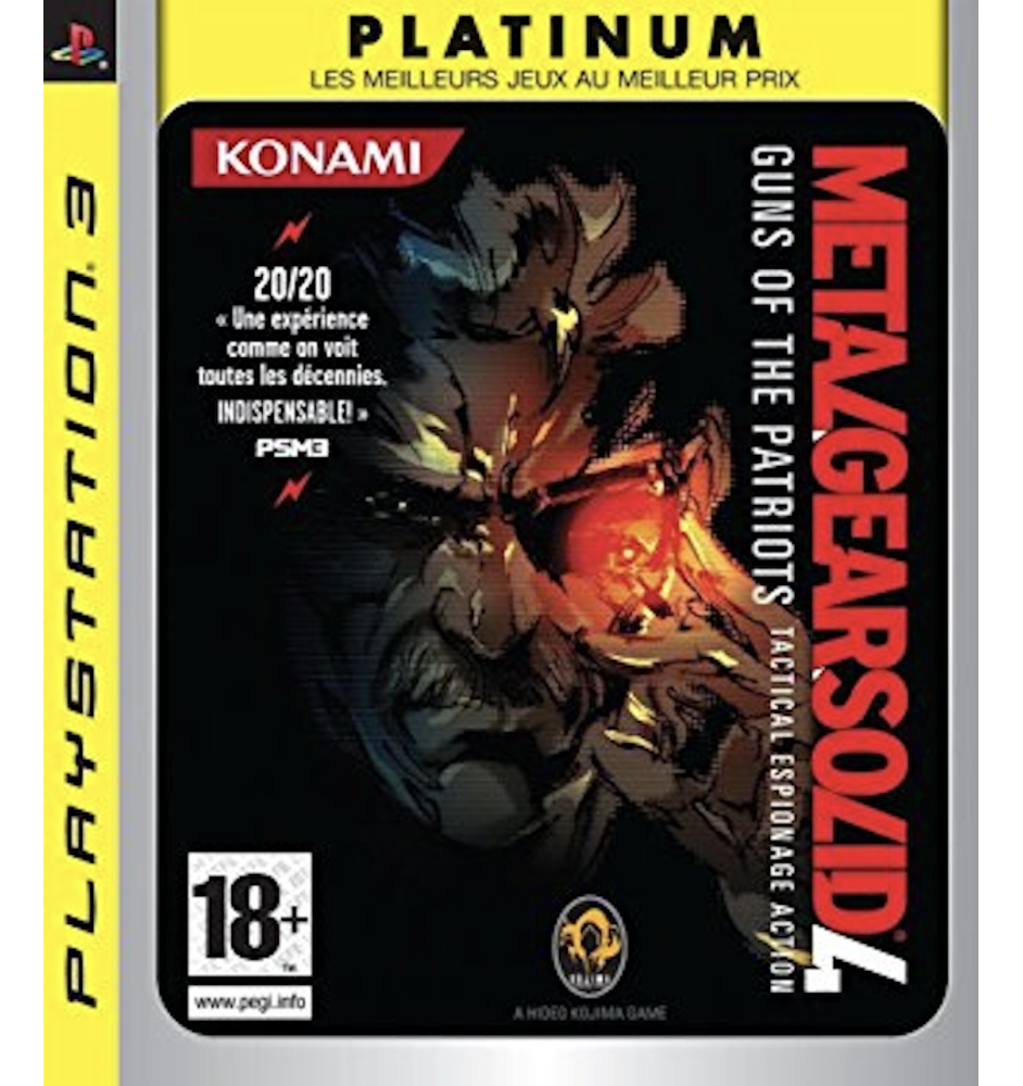 PS3 Metal Gear Solid 4 Plat Cib