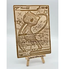 Gravure sur bois : Pokemon Mew Ex 216/091