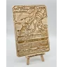 Gravure sur bois : Pokemon Reshiram Et Dracaufeu Gx Escouade 217/214
