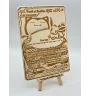 Gravure sur bois : Pokemon Evoli Et Ronflex Gx Escouade 171/181