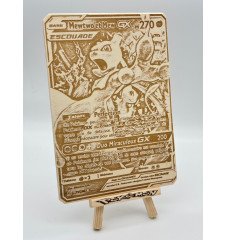 Gravure sur bois : Pokemon Mewtwo Et Mew Gx Escouade 71/236