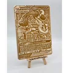 Gravure sur bois : Pokemon Amphinobi Et Zoroark Gx Escouade 200/214