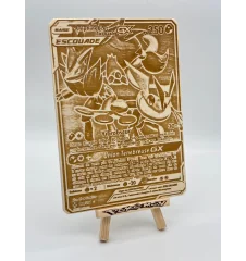 Gravure sur bois : Pokemon Amphinobi Et Zoroark Gx Escouade 200/214