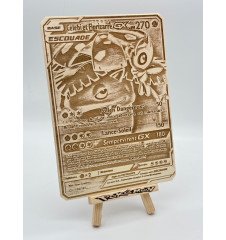 Gravure sur bois : Pokemon Celebi Et Florizarre Gx Escouade 159/181