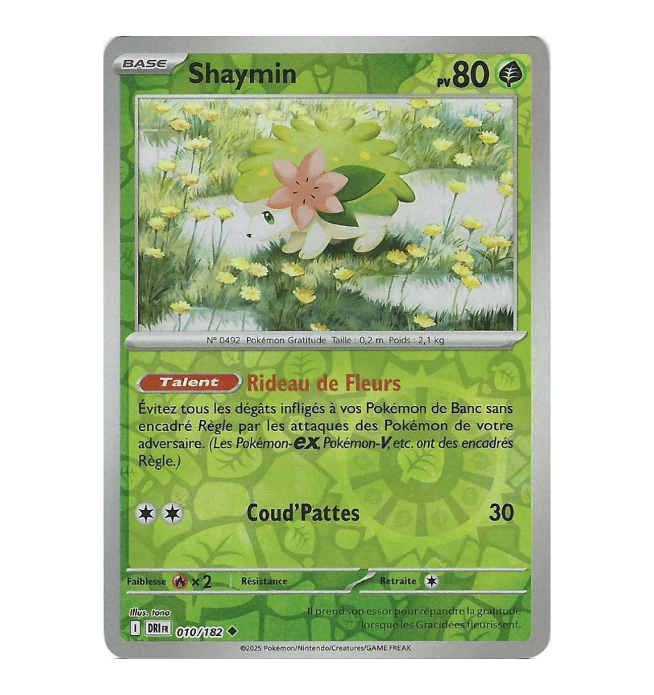 Shaymin 010/182 Reverse