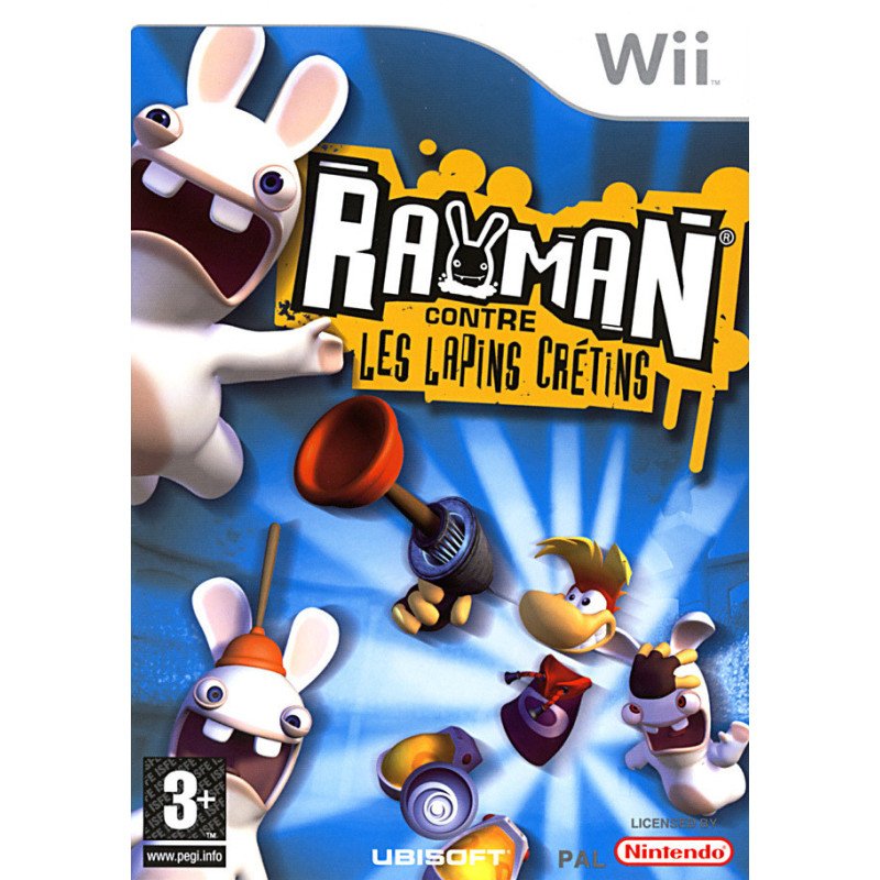 WII Rayman Les Lapins Cretins la grosse aventure Cib