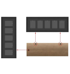 Evoretro Display Case Pour 5 Cartes Magnetiques