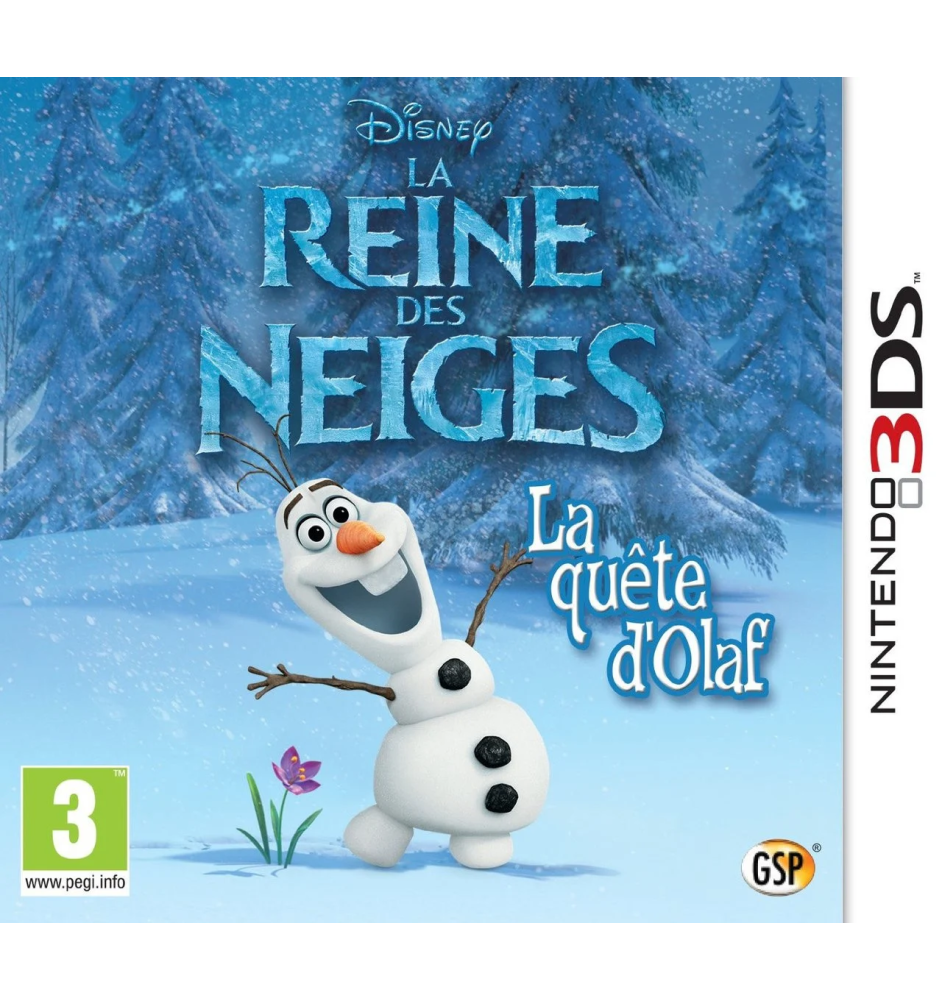 3DS La reine des neiges la quête d'Olaf cib