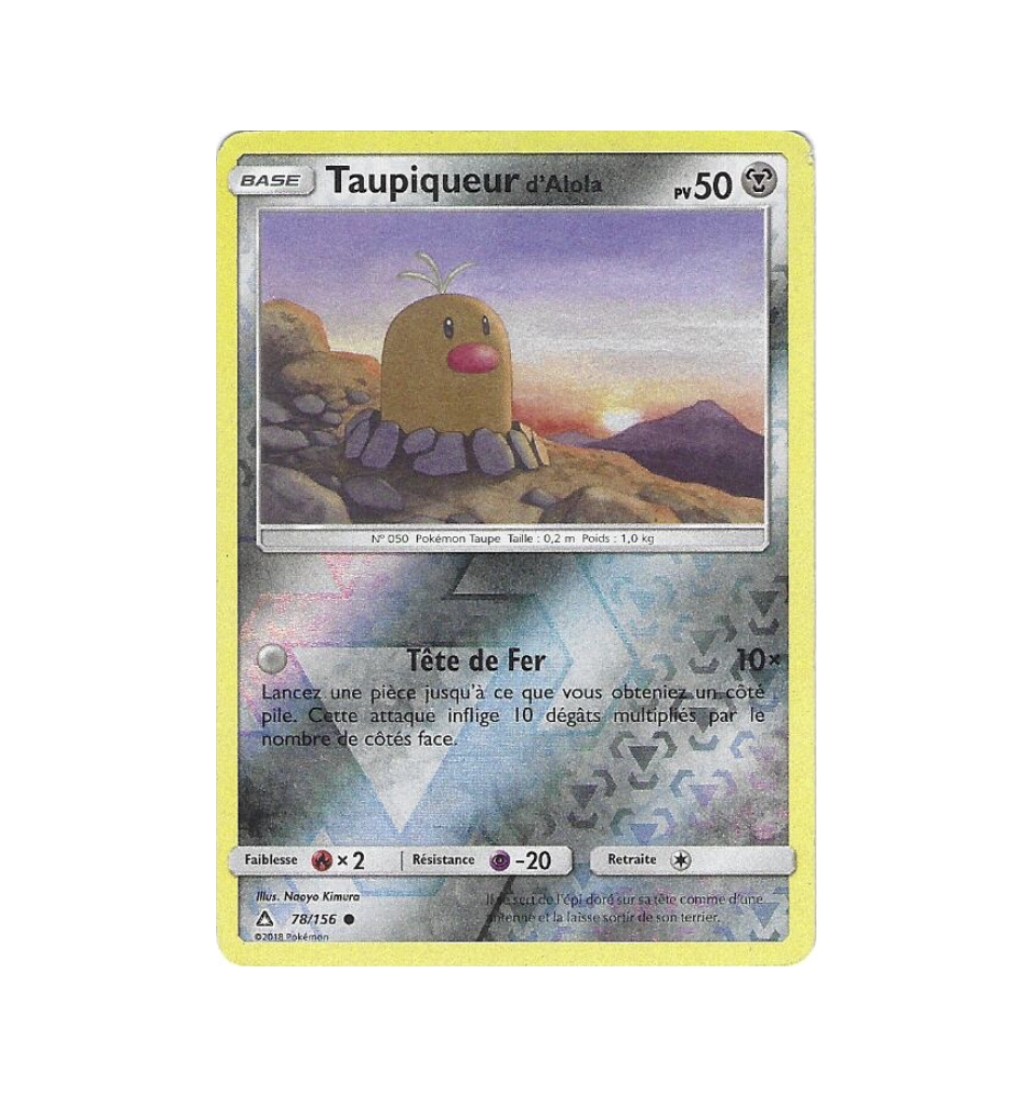Taupiqueur d'Alola 78/156 Reverse