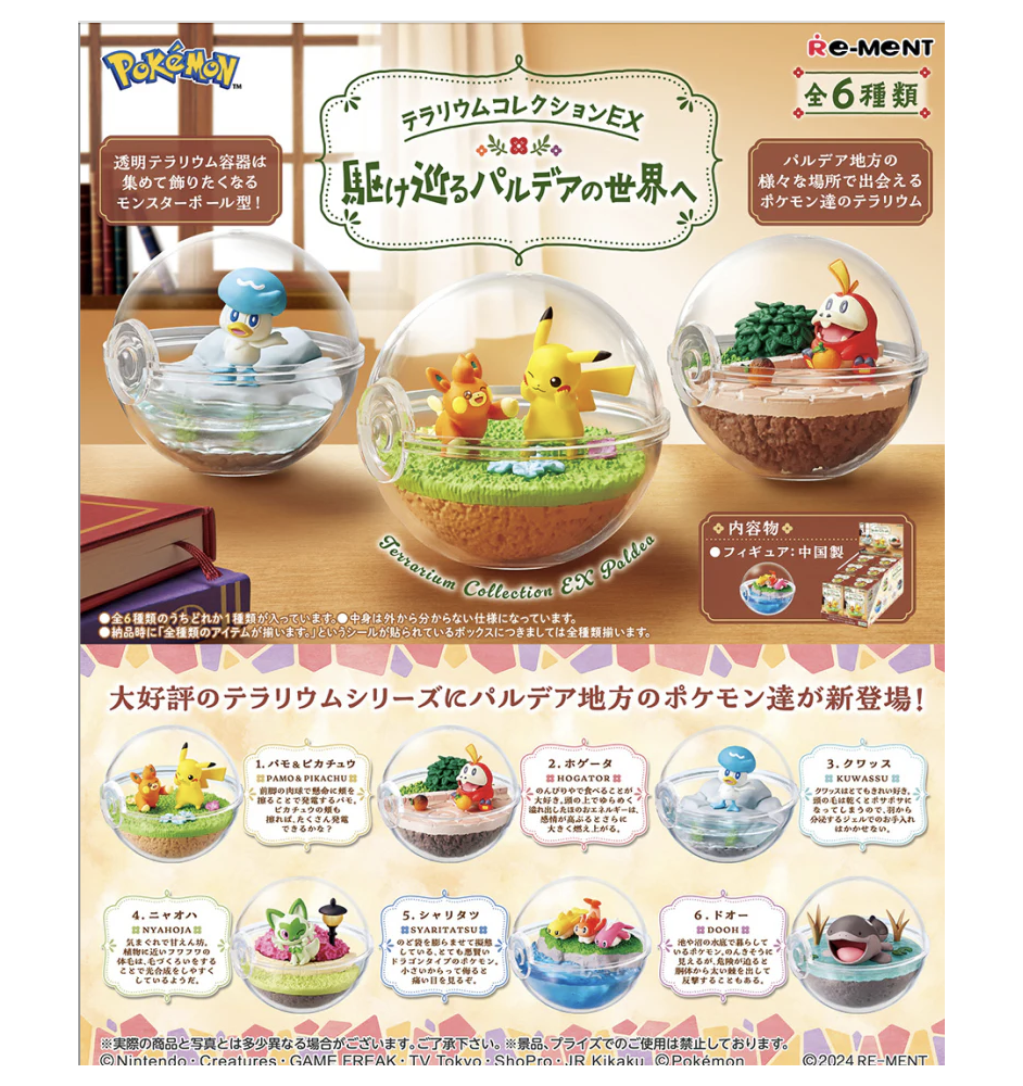 Figurine Pokemon Re-ment Paldea No Sekai