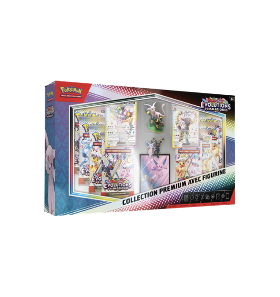 Coffret Pokemon Premium Figurine 8.5 Evolutions Prismatiques