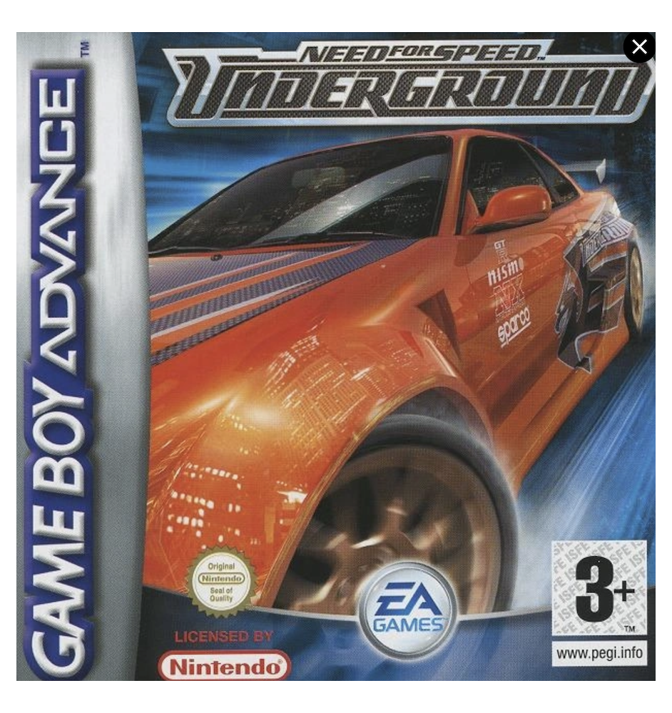 Game Boy Advance Need for speed underground Loose Eur