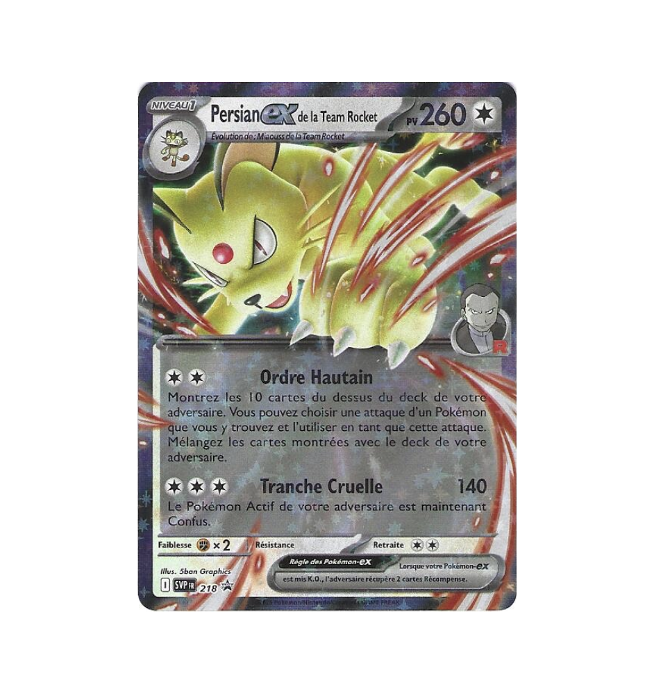 Persian Ex De La Team Rocket 218 Promo