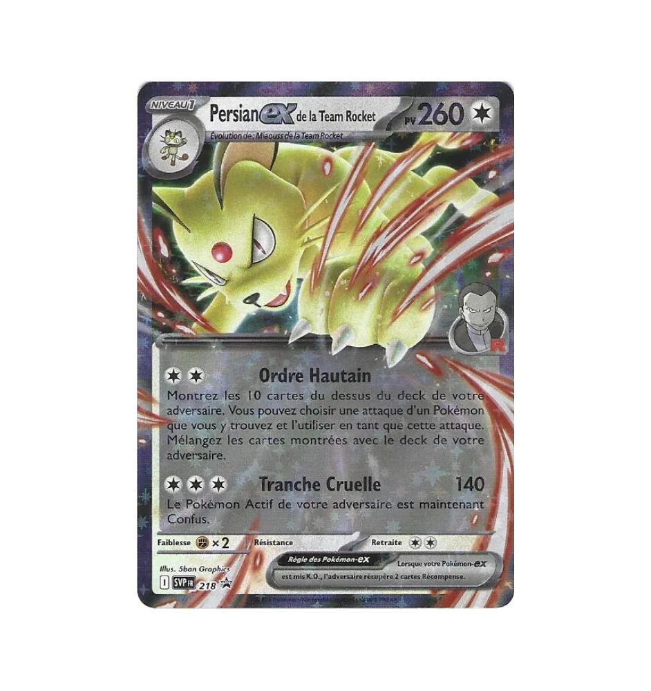 Persian Ex De La Team Rocket 218 Promo