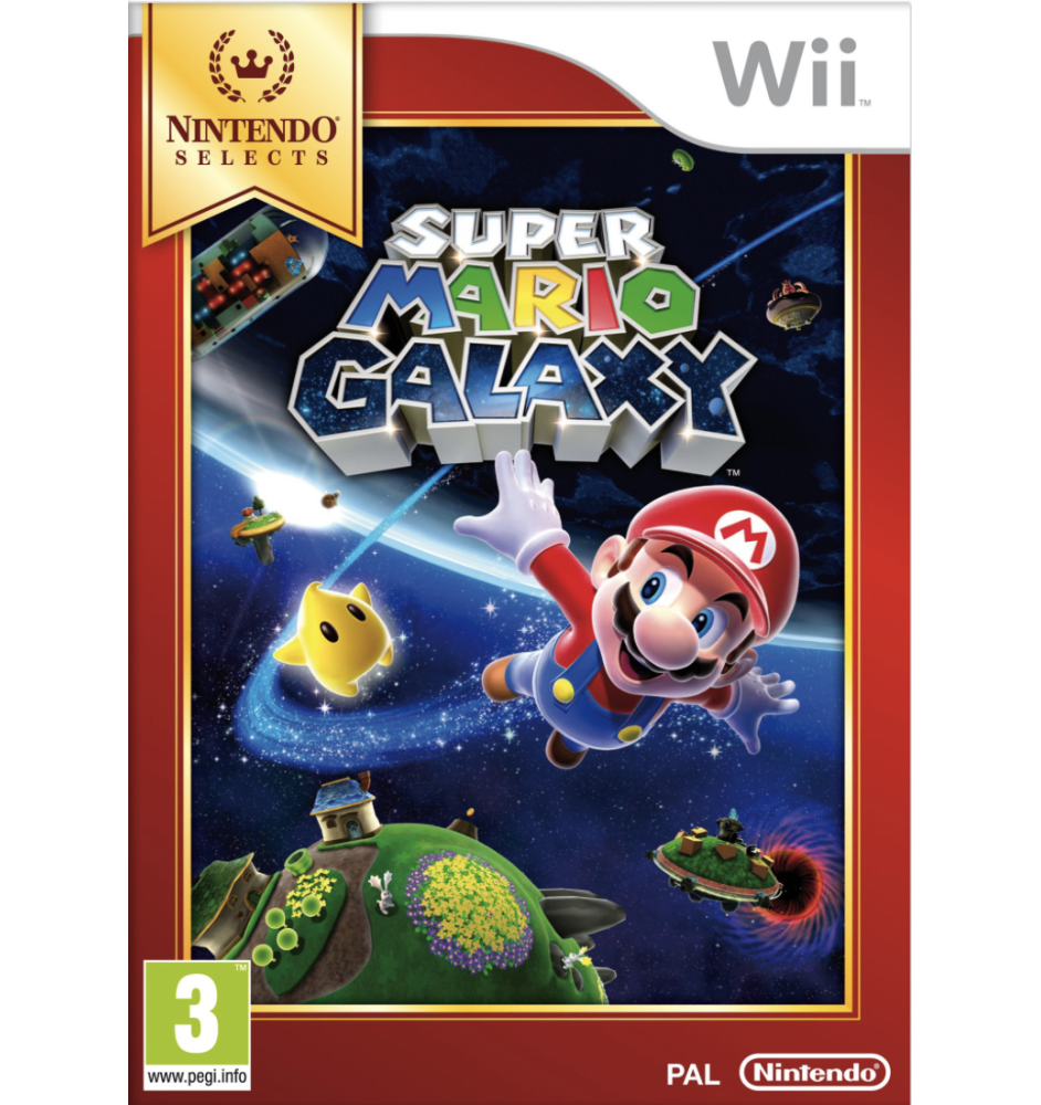 WII Super Mario Galaxy nintendo select SN