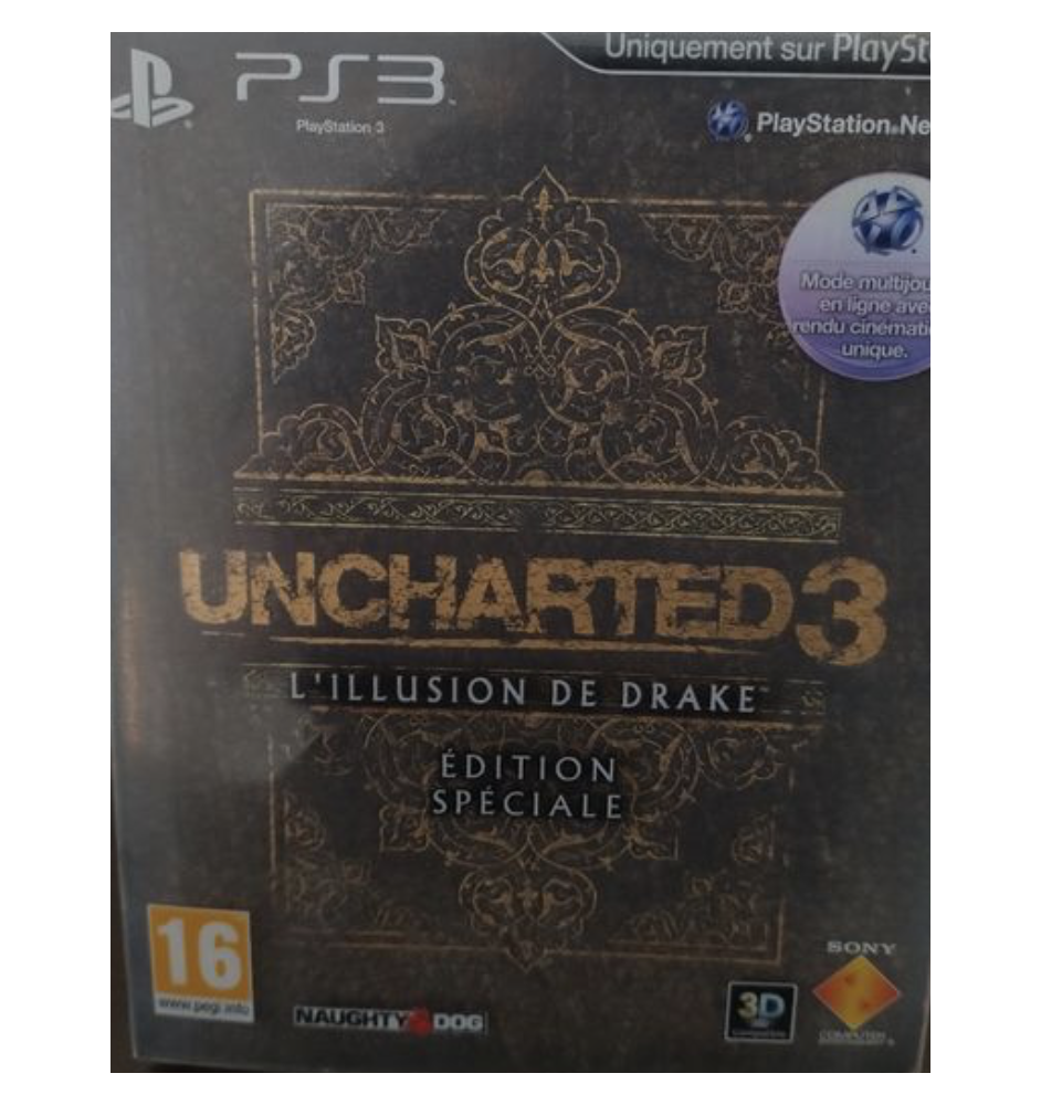 PS3 Uncharted 3 l'illusion de drake steelbook cib