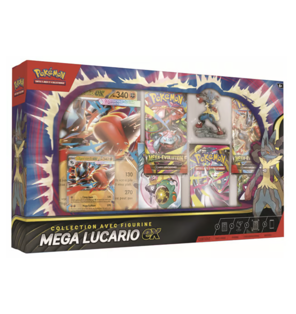 Pokemon Coffret Collection Figurine Mega Lucario Ex