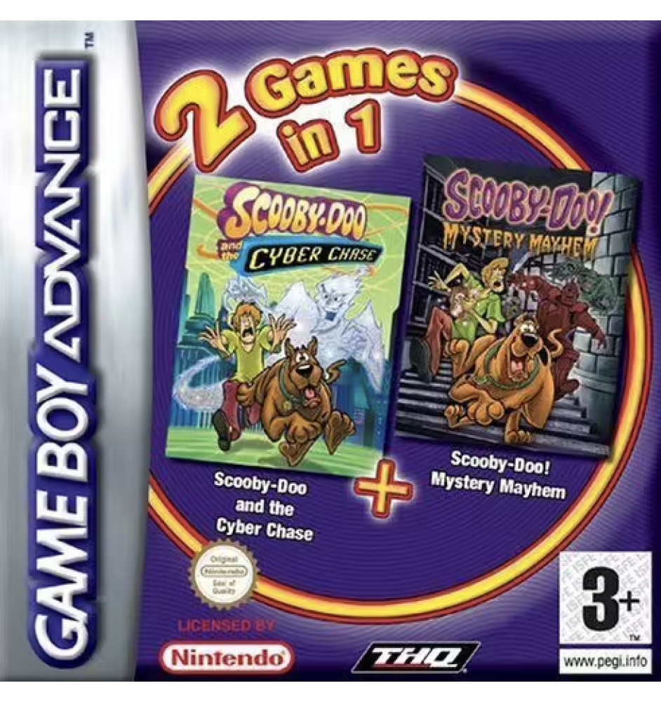 Game Boy Advance Scooby-doo Cyber Chase + Scooby-doo Mystery Mayhem Loose Eur