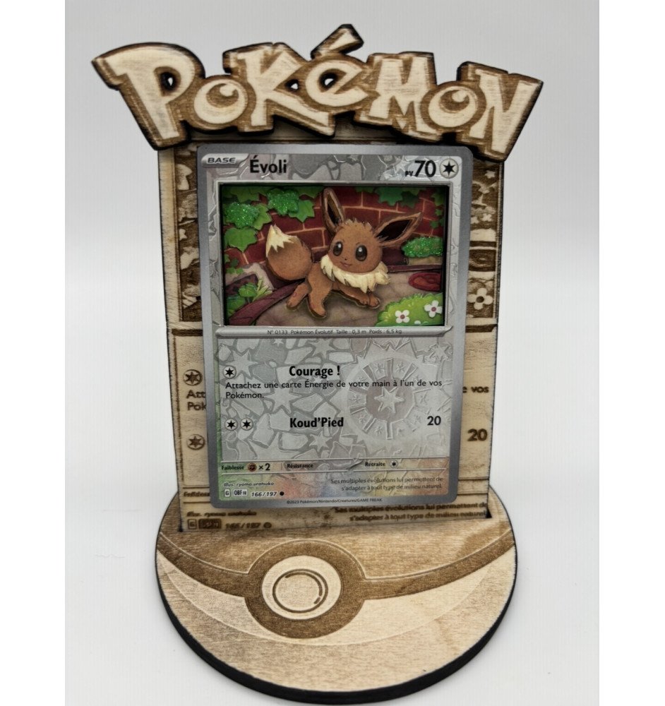 Carte 3D modele unique : Évoli 166/197