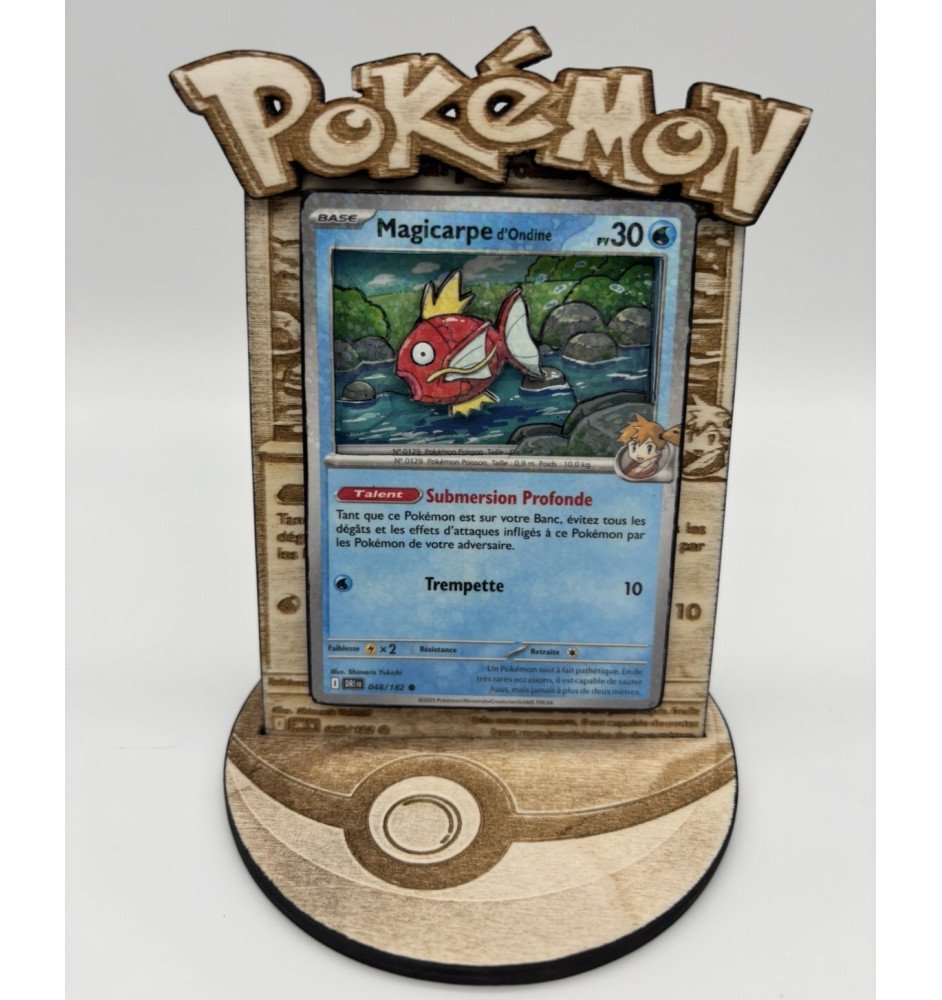 Carte 3D modele unique : Magicarpe d’Ondine 048/182