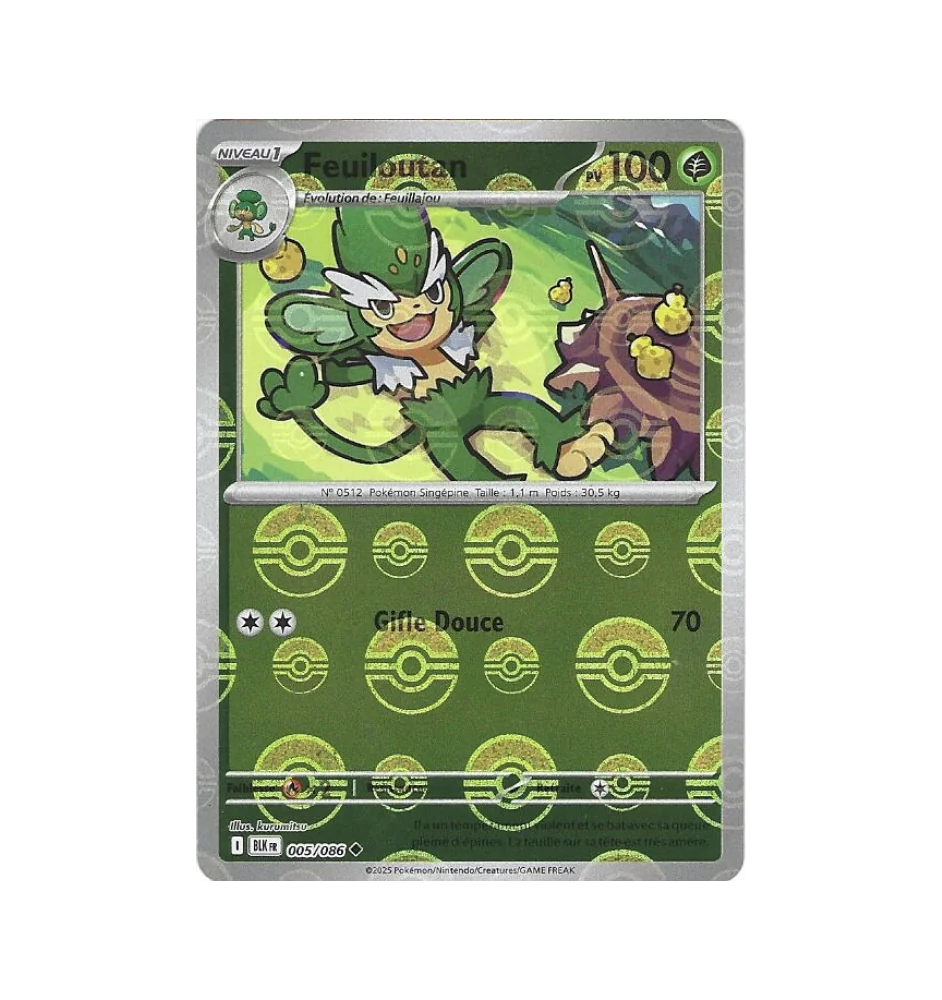 Feuiloutan 005/086 Reverse Pokeball