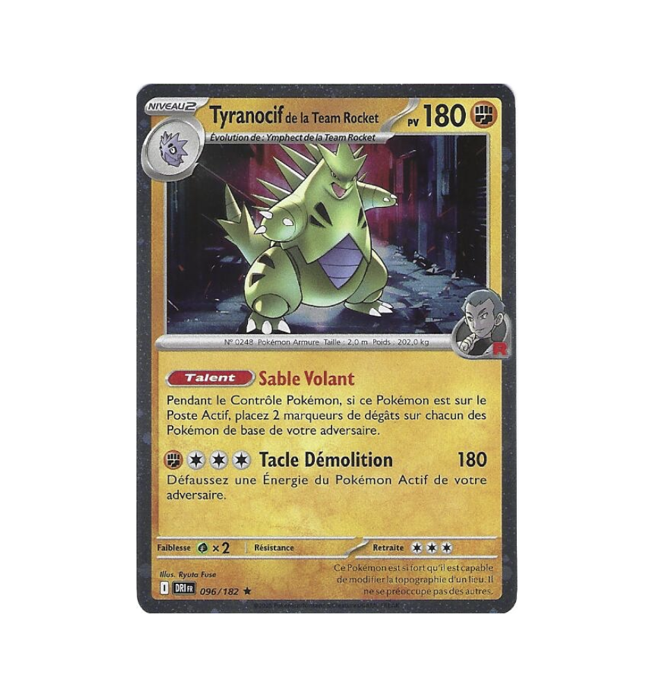 Tyranocif De La Team Rocket 096/182 Cosmo Holo