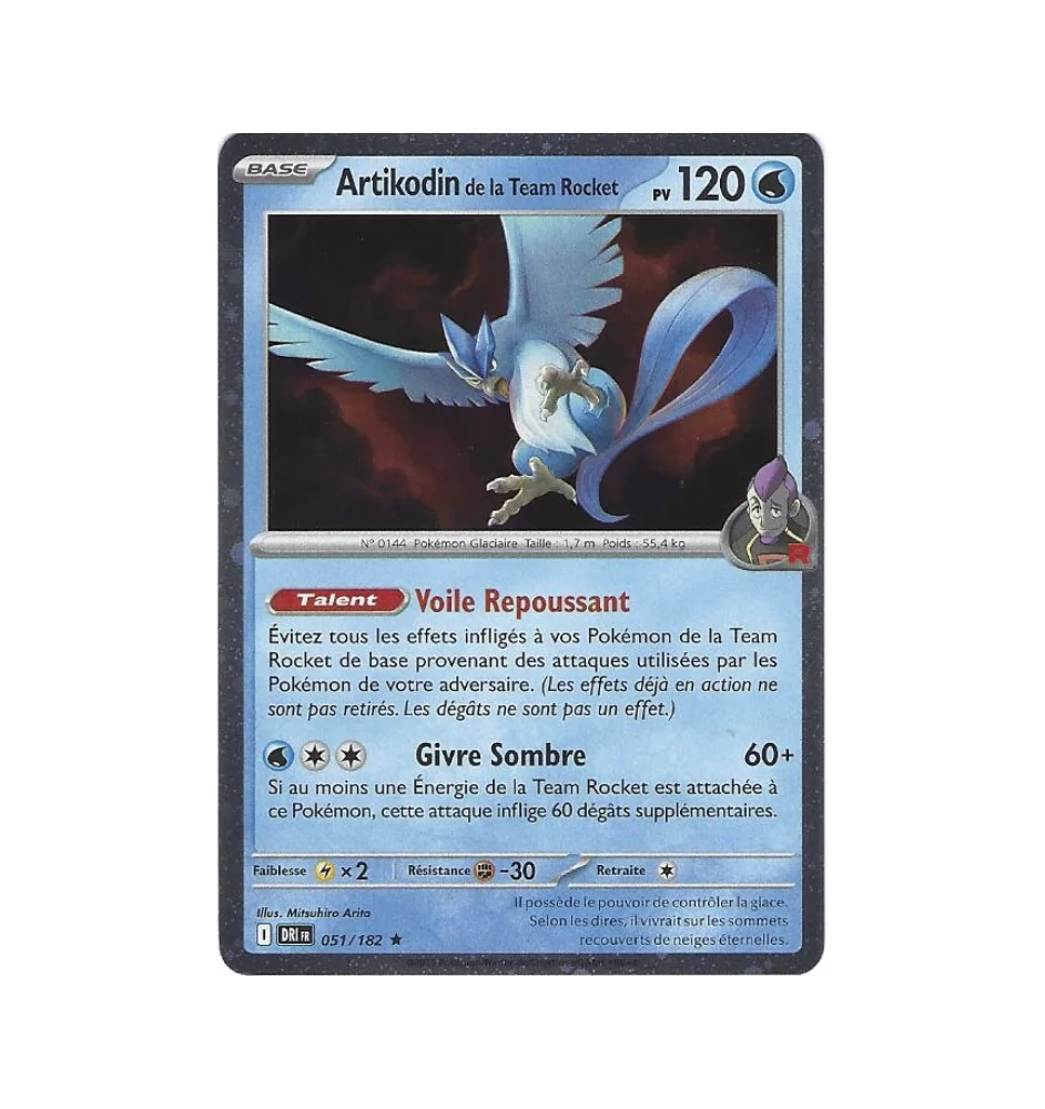 Artikodin De La Team Rocket 051/182 Cosmo Holo