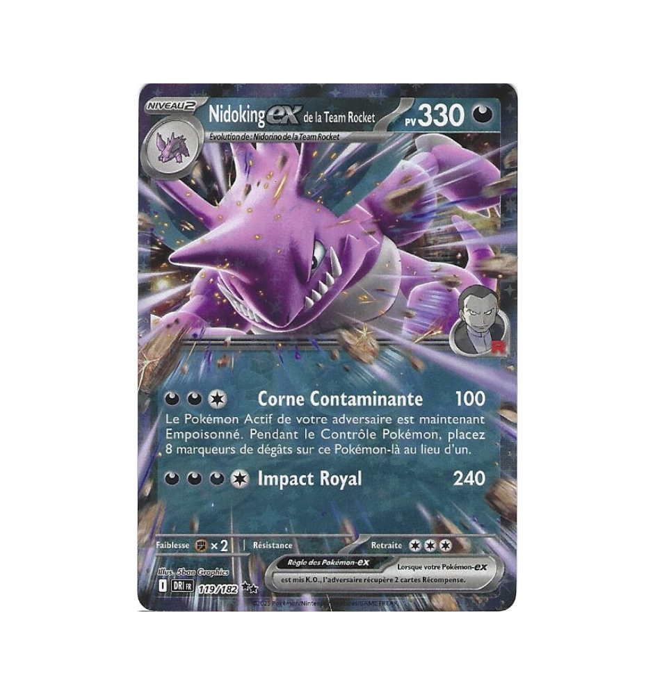 Nidoking Ex De La Team Rocket 119/182