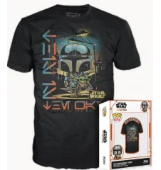 POP T-shirt (S) The Mandalorian: Mando & The Child