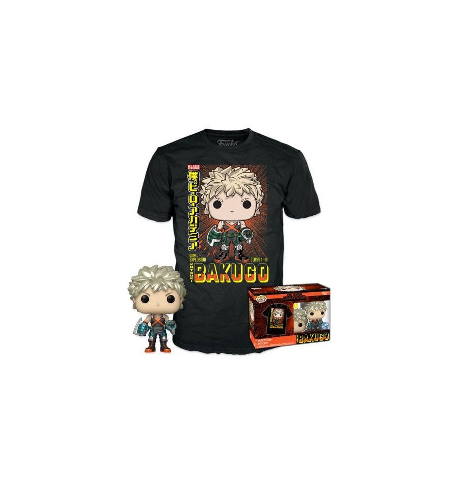 Funko POP N° 249 - Bakugo (MT) +T-shirt (M)  My Hero Academia Booble Head