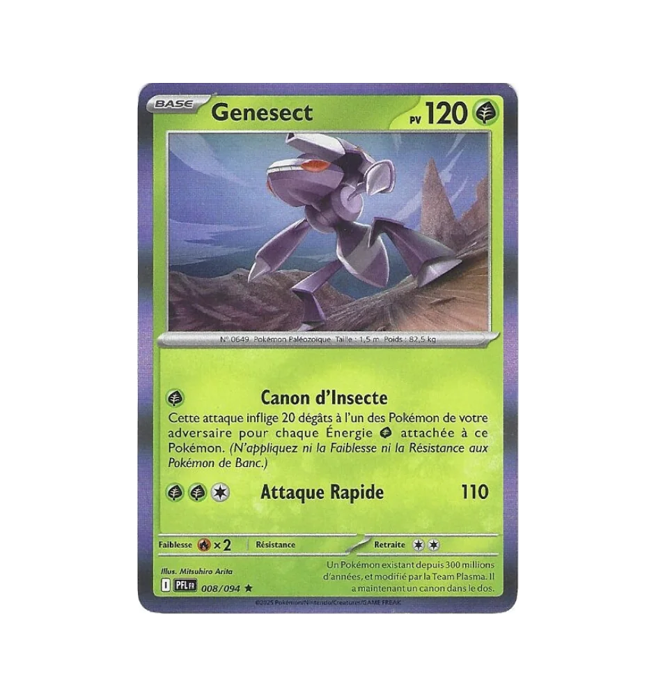 Genesect 008/094 Holo PFL Flammes Fantasmagoriques
