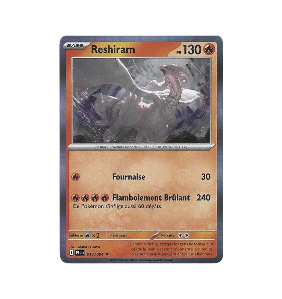 Reshiram 017/094 Holo PFL Flammes Fantasmagoriques