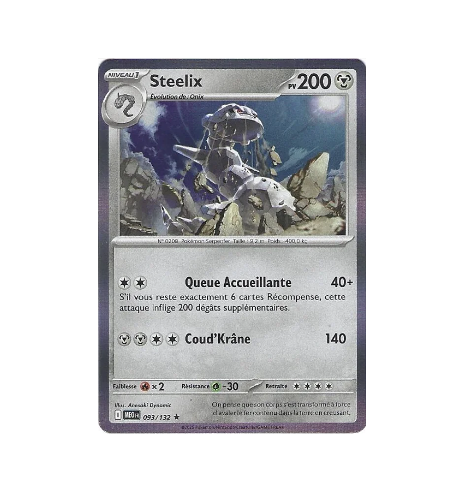 Steelix 093/132 Holo MEG Méga-Evolution
