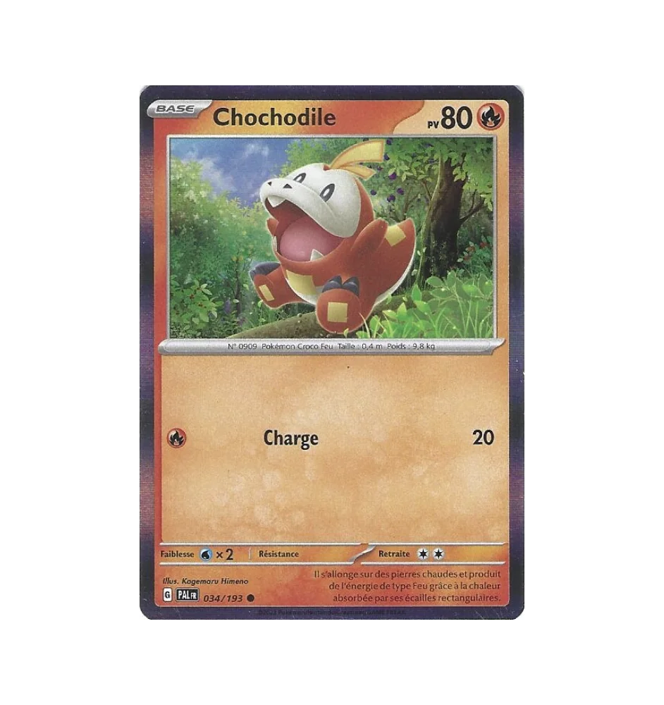 Chochodile 034/193 Holo PAL Evolutions à paldéa
