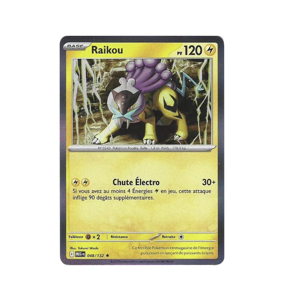 Raikou 048/132 Holo MEG Méga-Evolution