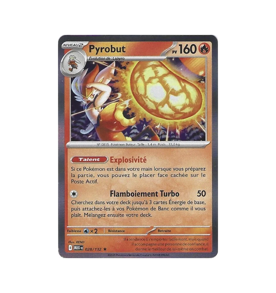 Pyrobut 028/132 Holo MEG Méga-Evolution