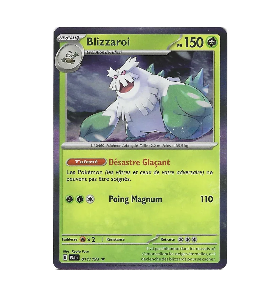 Blizzaroi 011/193 Holo PAL Evolutions à Paldéa