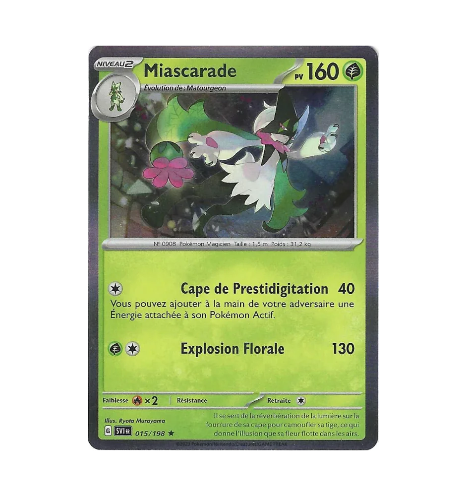Miascarade 015/198 Holo SV1 Ecarlate Et Violet