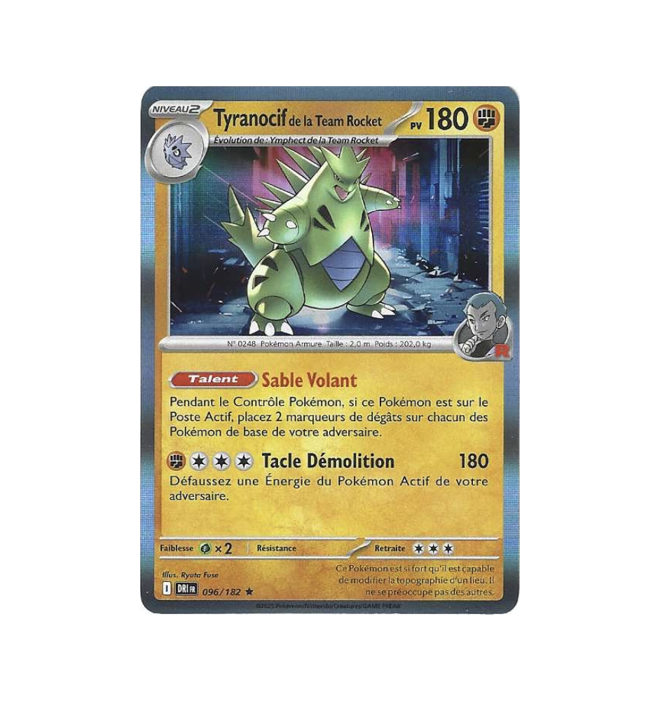 Tyranocif De La Team Rocket 096/182 Holo