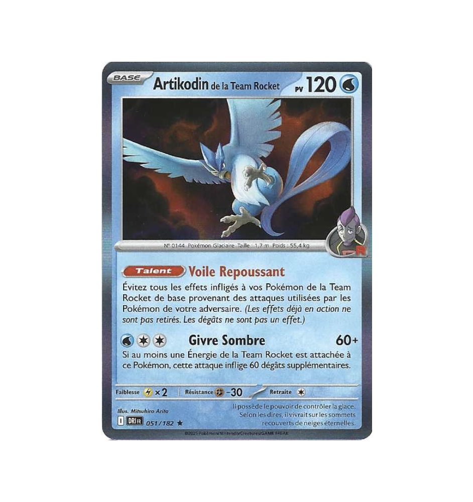 Artikodin De La Team Rocket 051/182 Holo