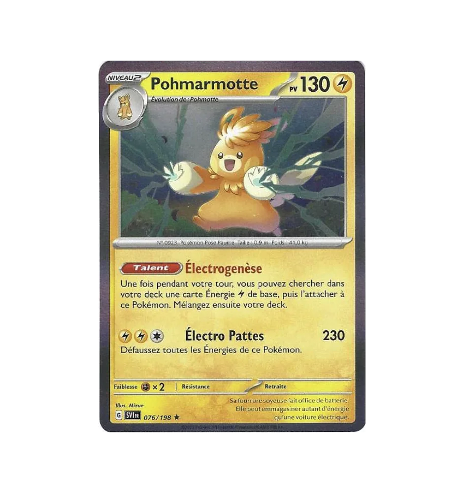 Pohmarmotte 076/198 Holo SV1 Ecarlate Et Violet