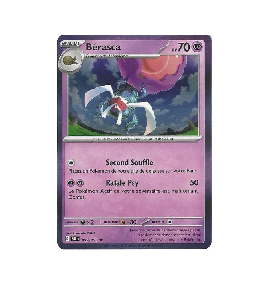 Bérasca 099/193 Holo PAL Evolutions à paldéa