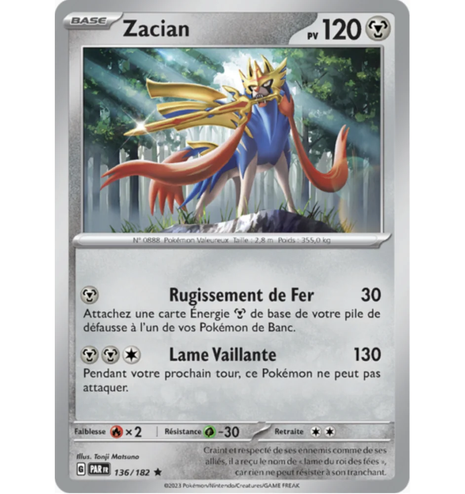 Zacian 136/182 holo