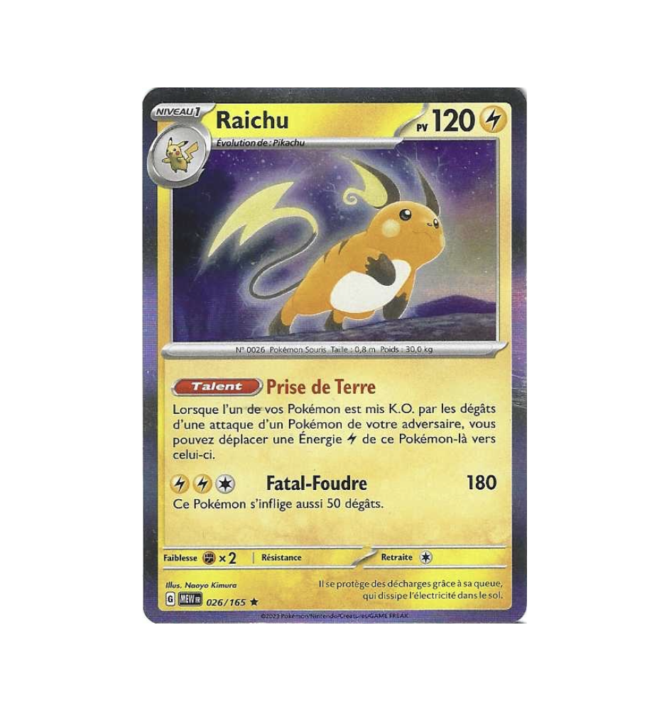 Raichu 026/165 Holo
