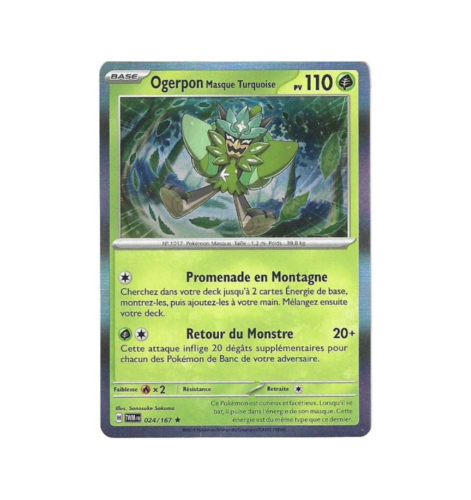 Ogerpon Masque Turquoise 024/167 Holo