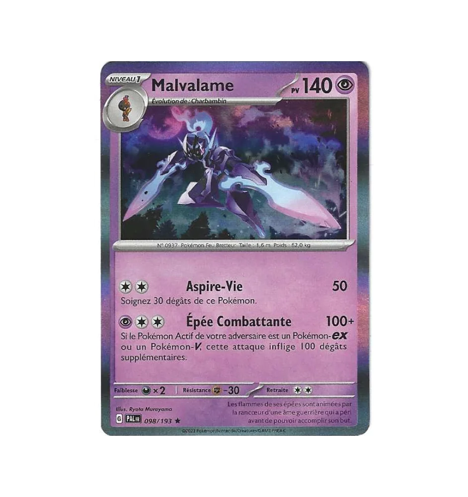Malvalame 098/193 Holo PAL Evolutions à paldéa