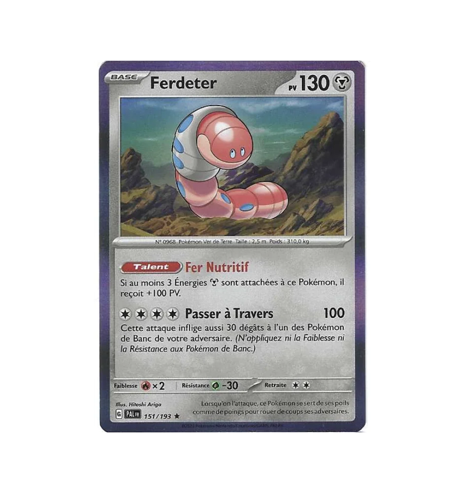 Ferdeter 151/193 Holo PAL Evolutions à paldéa